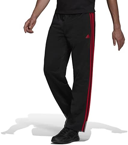 adidas Men's Essentials Warm-up Open Hem 3-stripes Tracksuit Bottoms