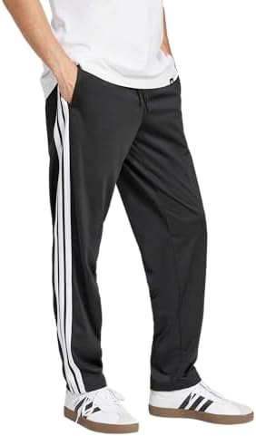 Adidas Mens 3-Stripes Tricot Opem Hem Track Pants