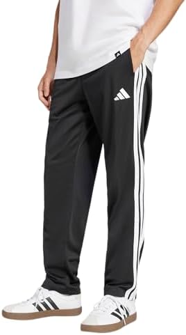 adidas Mens 3-Stripes Tricot Opem Hem Track Pants