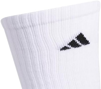 Adidas Mens Athletic Cushioned Crew Socks With Arch Compression For A Secure Fit (6-pair)