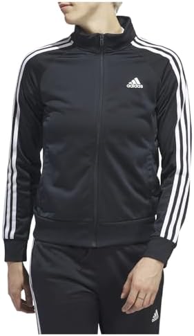 adidas womens Essentials Warm-up Slim 3-stripes Track Top
