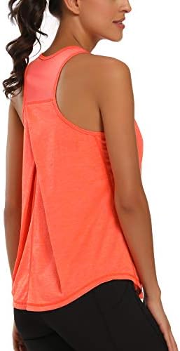 Aeuui Womens Workout Tops For Women Racerback Tank Tops Mesh Yoga Shirts Athletic Running Tank Tops Sleeveless Gym Clothes