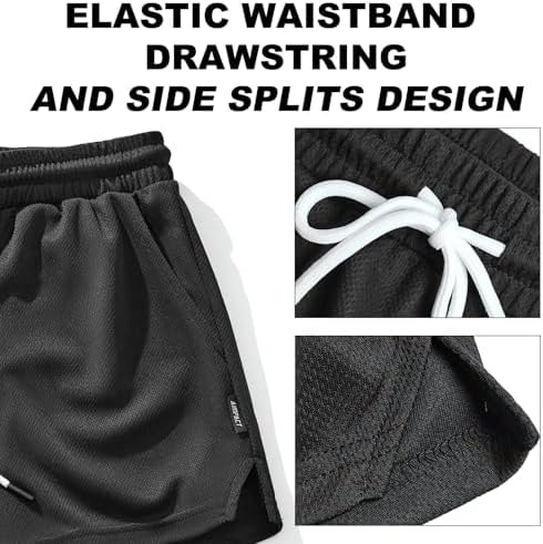 AIMPACT Mens Mesh Running Shorts 3 Inch Quick Dry Gym Athletic Workout Shorts For Men With Pockets