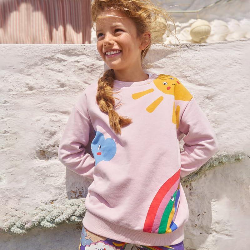 AIWUHE Toddler Boys Girls Sweatshirt Crewneck Pullover Long Sleeve Tops Blouse Cotton T-Shirt Fall Winter Clothes 2-6Y