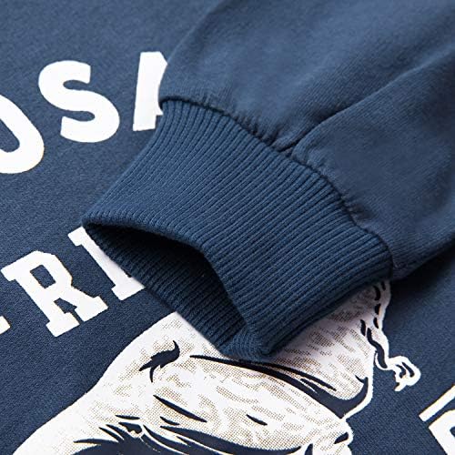 Akyzic Boy Dinosaur Sweatshirts Toddler Long Sleeve Cotton Space Pullover Cartoon T-Shirts Sport Top Tee For Kids 2-7T