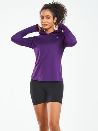 ALLZERO Women's Sun Protection Hoodie UPF 50+ Lightweight Long Sleeve With Back Breathable Mesh For Outdoor Fishing Hiking