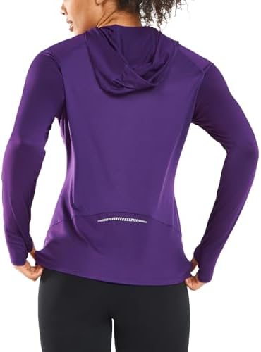 ALLZERO Women's Sun Protection Hoodie UPF 50+ Lightweight Long Sleeve with Back Breathable Mesh for Outdoor Fishing Hiking