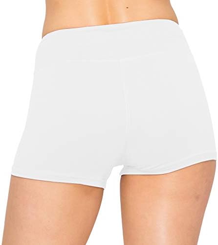 ALWAYS Women Workout Yoga Shorts - Premium Soft Solid Stretch Cheerleader Running Dance Volleyball Short Pants