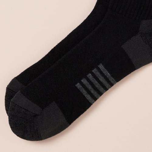 Amazon Essentials Men's Athletic Ankle Socks Breathable Cotton Blend Cushioned 6 Pairs