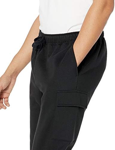 Amazon Essentials Men's Cargo Fleece Jogger Sweatpant With Relaxed Fit