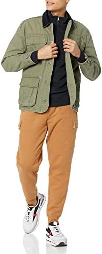 Amazon Essentials Men's Lightweight French Terry Quarter-Zip Mock Neck Sweatshirt