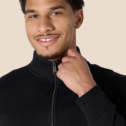 Amazon Essentials Men's Sweatshirt Mock Neck Fleece Zip Up