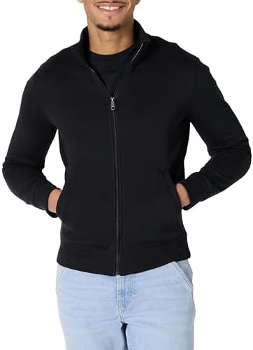Amazon Essentials Men's Sweatshirt Mock Neck Fleece Zip Up