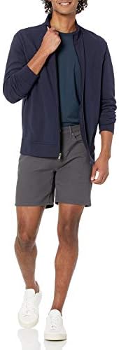 Amazon Essentials Men's Zip Up Sweatshirt Lightweight French Terry Mock Neck