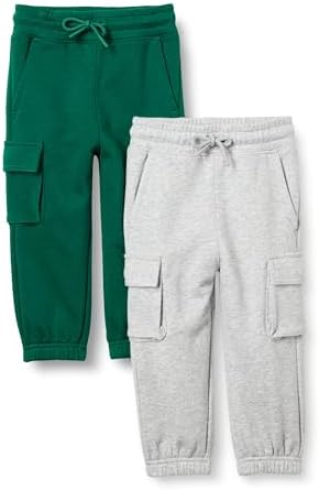 Amazon Essentials Unisex Kids and Toddlers' Cargo Jogger Multipacks