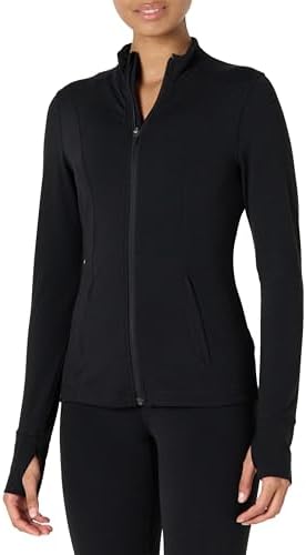 Amazon Essentials Women's Active FormFlex Buttery Soft Slim Fit Full Zip Jacket