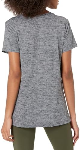 Amazon Essentials Women's Active Quick Dry Tech Stretch Short-Sleeve V-Neck T-Shirt (Available In Plus Size) Pack Of 2