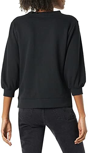 Amazon Essentials Women's French Terry Fleece Crewneck Sweatshirt With Sleeve Detail