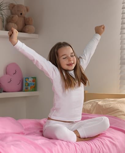 Andrew Scott Girl's Long Sleeve Thermal Underwear Top Multi Pack