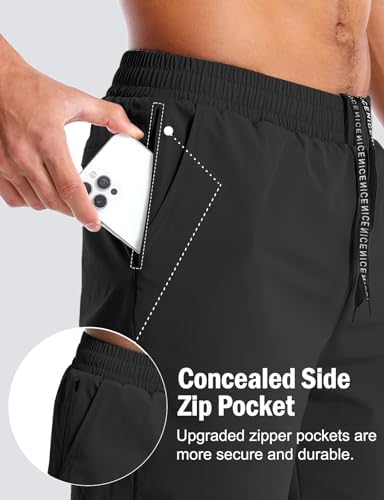 Aolesy Men's 5''/7'' Running Shorts Quick Dry Workout Gym Shorts With Pockets Tennis Training Athletic（Linerless & Liner）