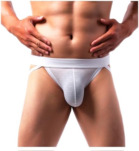 Arjen Kroos Men Jockstrap Underwear Mesh Breathable Translucent Athletic Supporter