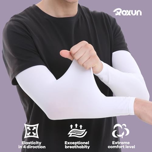Arm Sleeves Cooling UV Sun Protection Sports Compression For Men/Women