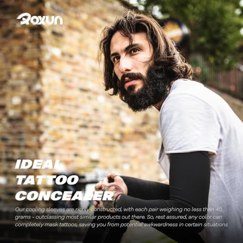 Arm Sleeves Cooling UV Sun Protection Sports Compression For Men/Women