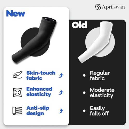 Arm Sleeves UV Sun Protection Sports Non Slip Compression Cover For Men/Women