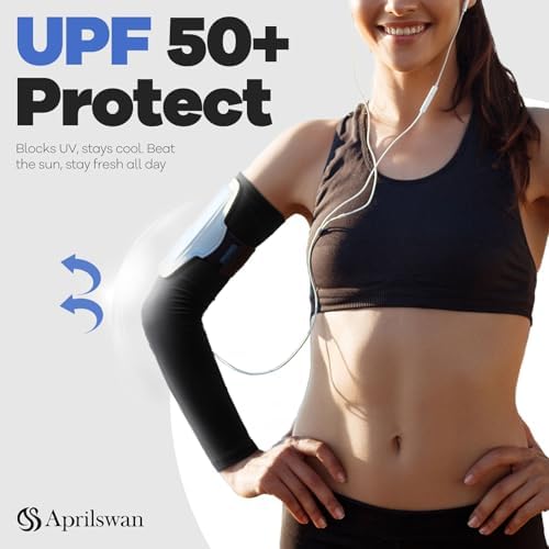 Arm Sleeves UV Sun Protection Sports Non Slip Compression Cover For Men/Women