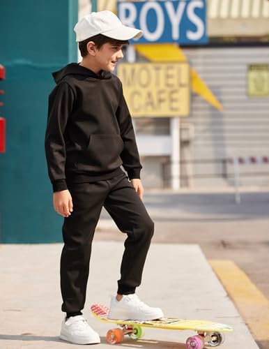 Arshiner 2 Piece Outfit Boys Pullover Hoodies Sweatshirt Suit For Kids Tracksuit Set