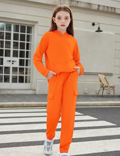 Arshiner 2 Pieces Girls Outfits Tie Dye Sweatsuits Pant Set Long Sleeve Athletic Sweatshirts And Sweatpants With Pockets