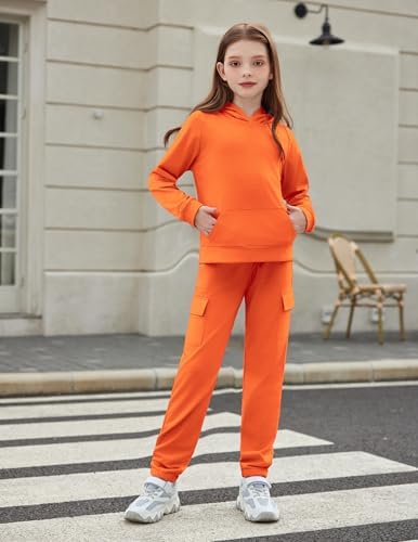 Arshiner 2 Pieces Girls Outfits Tie Dye Sweatsuits Pant Set Long Sleeve Athletic Sweatshirts And Sweatpants With Pockets