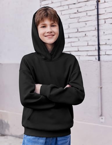 Arshiner Boys Hooded Sweatshirt Fleece Pullover Long Sleeve Warm Hoodies With Pocket For Kids 5-14 Years