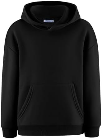 Arshiner Boys Hooded Sweatshirt Fleece Pullover Long Sleeve Warm Hoodies with Pocket for Kids 5-14 Years