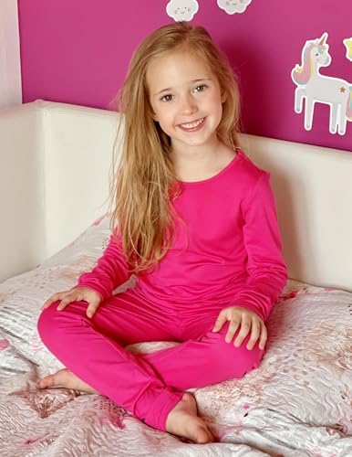 Arshiner Thermal Underwear For Kids Long Johns Girls Base Layer Top And Bottom Set