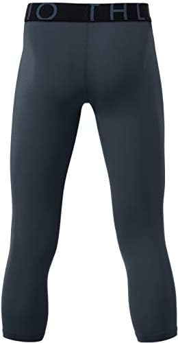 ATHLIO Boy's UPF 50+ Compression Pants Baselayer Cool Dry Active Running Tights 4-Way Stretch Workout Leggings
