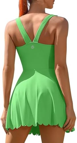 ATTRACO Women Tennis Dress With Shorts Workout Golf Skirts With Pockets Athletic Dresses