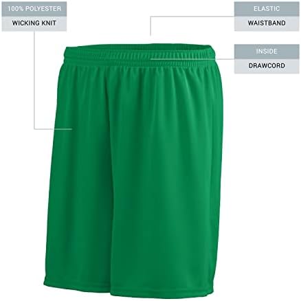Augusta Sportswear Boys Octane Basketball & Casual Elastic Waist Activewear – Wicking Knit Shorts For Sports