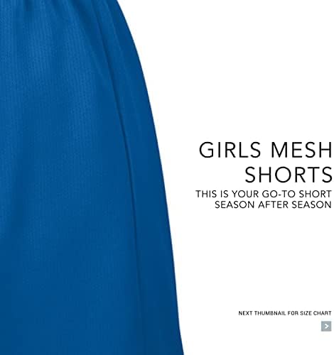 Augusta Sportswear Girl's Moisture-Wicking Mesh Athletic Teen Workout Sports Shorts