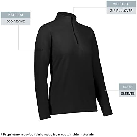 Augusta Sportswear Women's Ladies Micro-lite Fleece 1/4 Zip Pullover