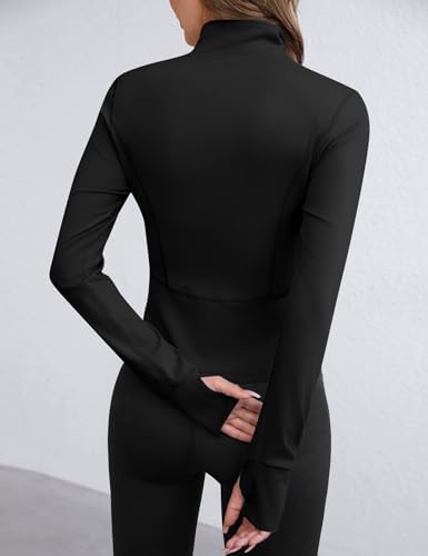 Avoogue Women Lightweight Active Jacket Full Zip Workout Running Yoga Athletic Outerwear With Pockets