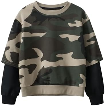 B&G-KID Toddler Boys Crewneck Sweatshirts Christmas Kids Excavator Long Sleeve Pullover Casual Santa Tops Clothes 2-7T
