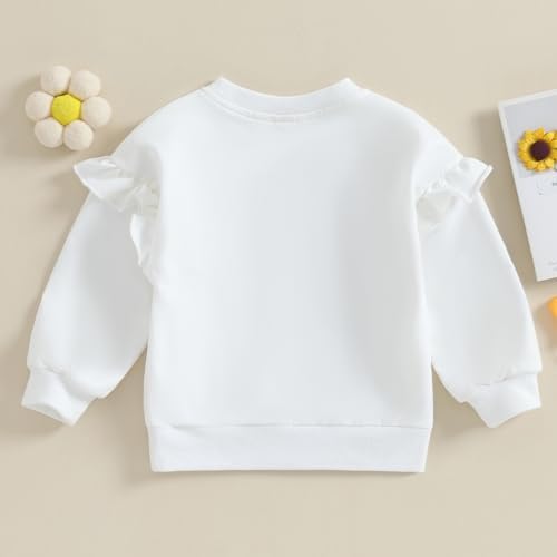 Baby Girl Boy Sweatshirts Toddler Trendy Solid Color Crew Neck Long Sleeve Pullovers Child Loose Top