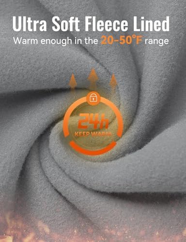 Baleaf Men's Thermal Running Tights Winter Cycling Pants Fleece Lined Compression Leggings Zipper Pockets Cold Weather Gear