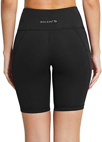 Baleaf Women's 8"/ 5"/ 3" Biker Shorts High Waist Yoga Workout Gym Running Volleyball Spandex Shorts With Pockets