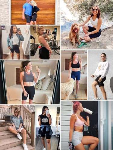 Baleaf Women's 8"/ 5"/ 3" Biker Shorts High Waist Yoga Workout Gym Running Volleyball Spandex Shorts With Pockets