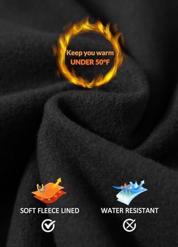 Baleaf Women's Fleece Lined Leggings Thermal Warm Winter Tights High Waisted Yoga Pants Cold Weather With Pockets