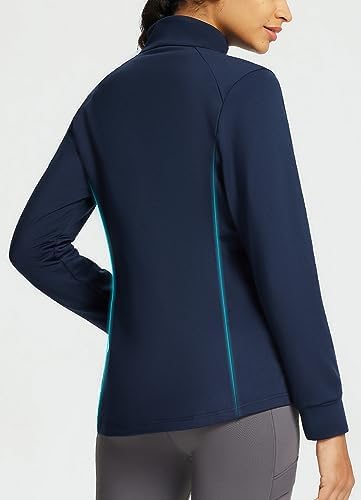 Baleaf Women's Running Jacket Winter Lightweight Water Resistant Puffer Coat Fall Cold Weather Hiking Zip Pockets