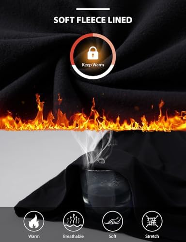 Baleaf Women's Thermal Turtleneck Tops Long Sleeve Shirts Ski Base Layer With Integrated Neck Face Mask Thumbholes