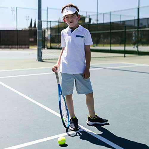 BALENNZ Boy's 5-Pack Athletic Shorts Kids Youth Quick Dry Active Performance Basketball Shorts With Pockets Elastic Waistband